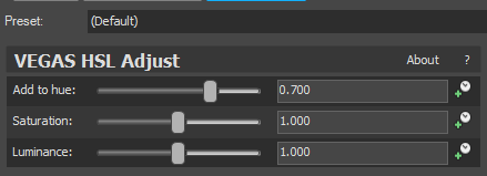 Green Lowers - HSL Adjust