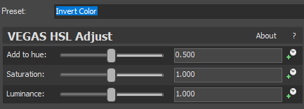 HSL ADJUST - INVERT COLOR - G MAJOR 19